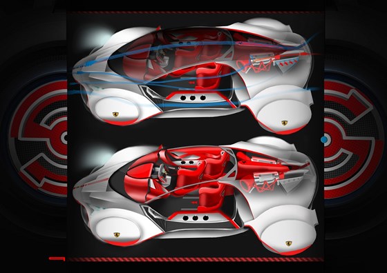 Transportation Design: Ferrari Cigno Bianco