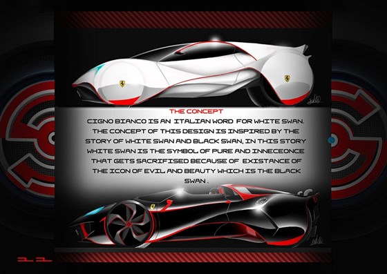 Transportation Design: Ferrari Cigno Bianco